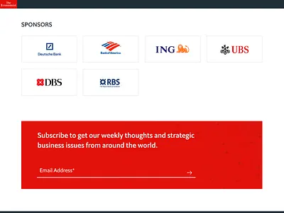 Blog Design: The Economist Events (9) blogs cleanui economist events logos newsletter sponsers subscription ui uidesign ux uxdesign