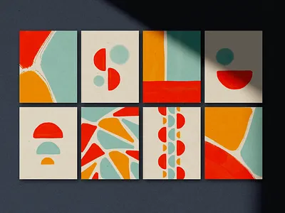 Wava - Abstract Shapes abstract bold illustration print shapes watercolor