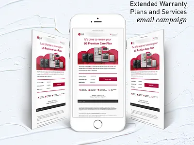 LG Premium Care Plan digital art email design email marketing email template graphic design web design