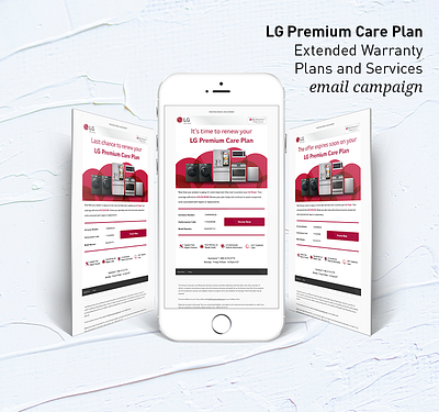 LG Premium Care Plan digital art email design email marketing email template graphic design web design