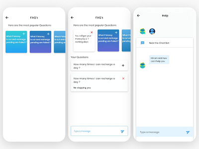 recharge app faqs animation app branding concept dribble illustration logo ui ux vector