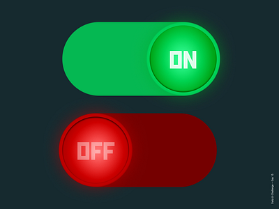 Daily UI Challenge Day 15 - On/Off Switch challenge dailyui design figma onoff switch ui ux web