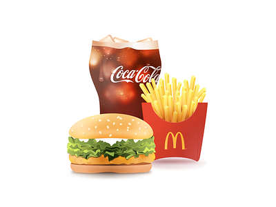 Talk Burger To Me! branding clean design details engaging food graphics icon illustration mcdonalds modern modern design ui vector