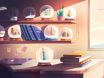 Turkish Airlines Illustrations- 02 airline airport art artwork background book character color concept design digitalart flight illustration room