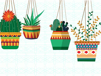 plants illustration art colorful design flat flat art illustration minimal plants vector