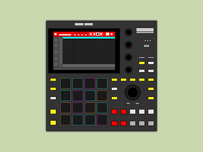 MPC One drummachineseries illustration mpc mpcone