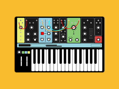 Moog GrandMother grandmother illustration moog synth synthseries