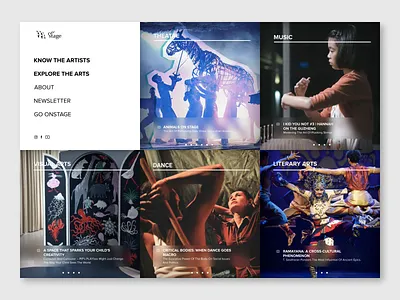 Landing Page | Daily UI #003 challenge daily ui daily ui 3 design grid landing page minimal theatre ui ux web