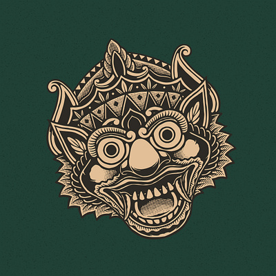 BARONG artwork badge barong clothing design graphicdesign halftone illustration mythology