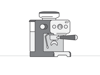 Coffee 036/100 branding coffee coffee machine design icon illustration logo minimal vector