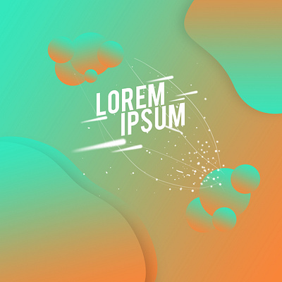 Abstract space background branding design flat illustration ui vector web
