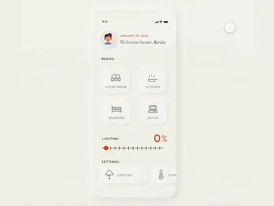 Adobe XD Daily Challenge (Day 8) adobe adobe xd animation design graphic design heart interactive like minimal mobile design mobile ui neumorphic neumorphism softui ui utilities ux visual design xd design xddailychallenge