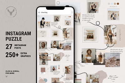 #InstaGrid 10 - Instagram Puzzle Template creative creative instagram creative market creative market template elegant grid template instagram instagram grid template instagram pack instagram post instagram post template instagram posts instagram puzzle instagram puzzle template instagram stories modern products puzzle template social media social pack