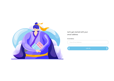 Log In animation app box brand design dribbble email illustration login logo logotype multicolor people procreate sign up sketch ui ux vector web