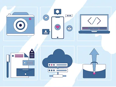 Lavon Icons blue business camera cloud computer email favicon file icon icon set iconography icons icons design illustration iphone laptop message mobile phone storage