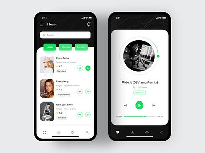 Personalized music software app app design app design icon ui web ios guide apple application apps design design system digital figma job offer jobs light mode music app sketch ux 界面设计