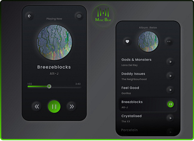 Music Beat application app app design application dark mode devices icons illustration logo music photoshop typography ui ui design uiux ux ux design