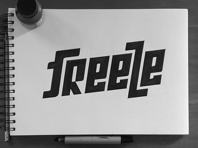 Freeze! branding curiouskurian custom lettering freelance designer freelancer graphicdesign handlettering lettering lettering artist typedesign
