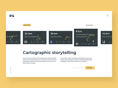 Cartographic storytelling (WIP) : 1 blog catalog clean geo gis interface maps simple storytelling ui uxui