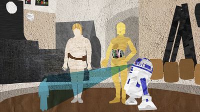Star Wars . A New Hope Collage after effects animation collage illustration motion graphics photoshop star wars