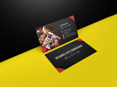 Designer Cuts Barbershop - Business Card @fiverr business card design fiverr logo upwork vector