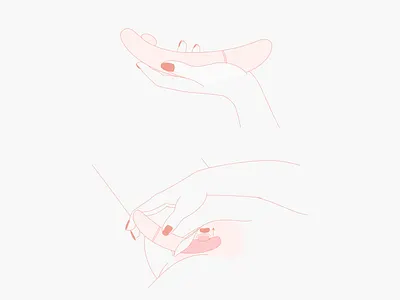ioba feminine hand illustration information sextoy simple vector
