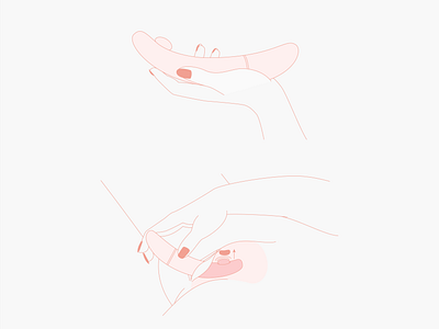 ioba feminine hand illustration information sextoy simple vector