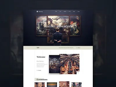 Museum - History adventure adventure animation events exhibition film history journey modern musenm qode theme ui ux wordpress