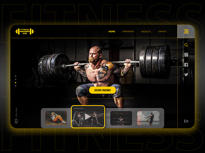 Fitness Website UI/UX Design (Landing Page) adobephotoshop adobexd branding design fitness fitness club fitness logo fitness website fitness website design homepage homepagedesign landing page design logo ui uiuxdesign ux website ux design