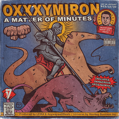 Oxxxy anteater cover artwork fun knight monster oxxxymiron rat retro saint saint george texture