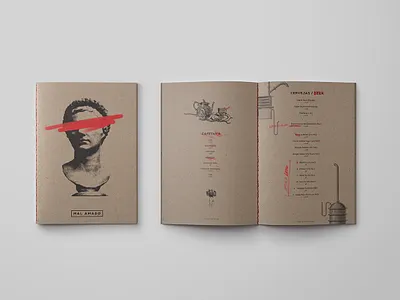 Mal Amado branding coffeebar design illustration logo logotype menubar