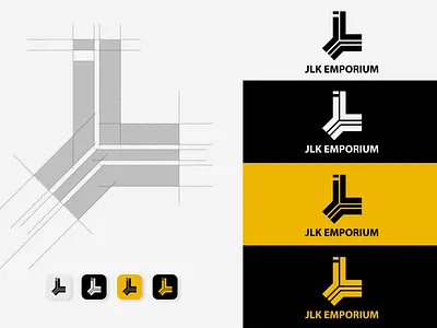 JLK EMPORIUM brand identity brand identity design branding creative design fashion logo logo design minimal typography