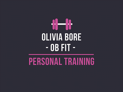 OB Fit branding business design fitness logo trainer vector