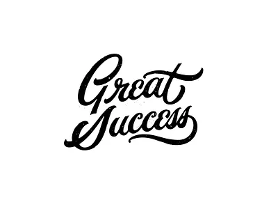 Great Success! custom letters custom type customtype distressed lettering hand lettering handlettering lettering lettering artist lettering logo logo designer typography vintage type