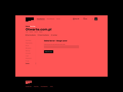 Fabrado - Danger zone! minimalistic typography uidesign web webdesign