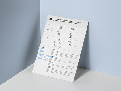 Resume cv mockup resume