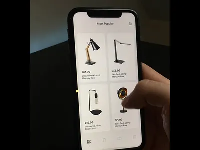 Work Space App👨‍💻 animation app design apple augmentedreality camera clean design ios lamp product design prototype testing ui user experience user interface ux