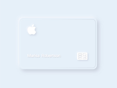 Apple Card redesign apple card credit card design minimal design neumorphic neumorphism skeumorphic skeumorphism