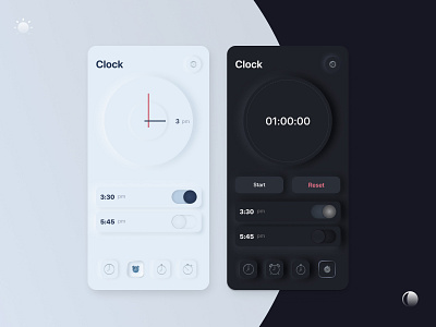 Clock concept dailyui design figma mobile mobile app product design ui uiux ux