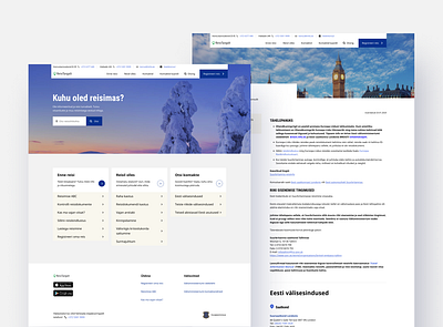 Travel Wise clean design estonia landing minimal ministry travel travelling web world