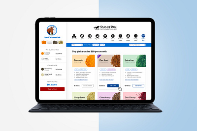 Ingredient / Product Shopping Concept builder concept design ecommerce horse ingredient natural organic product design shopping ui ux website wizard