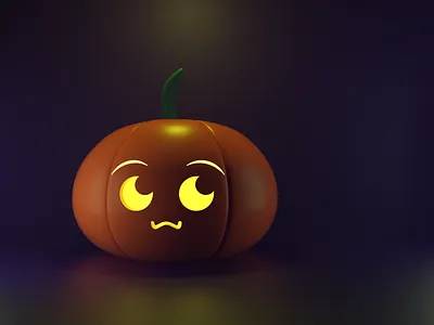 Cute Pumpkin 3d illustration c4d cinema 4d cute illustration jack o lantern octane october pumpkin render spoopy
