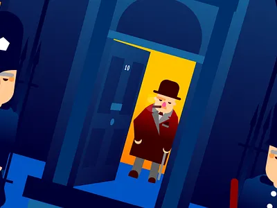 Winston. animation art direction illustration