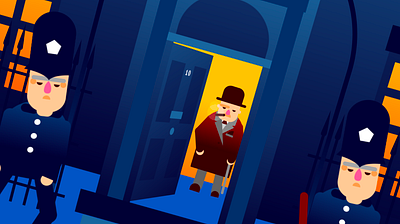 Winston. animation art direction illustration