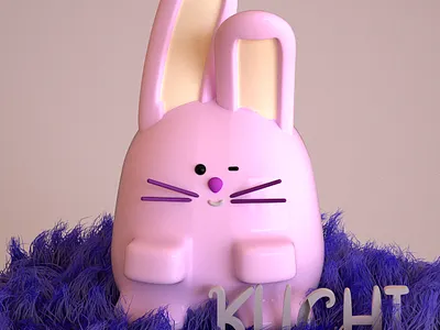 Rabbit - 3D 3d 3d animation 3d art 3d artist 3dsmax animal animals animated animated gif animation character character animation character design characterdesign characters cinema cinema4d rabbit rabbits rabbixel