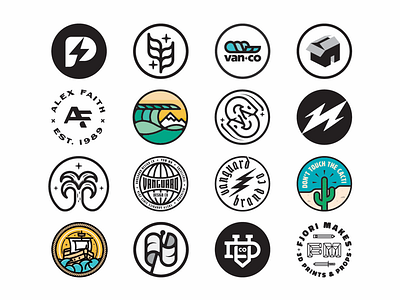 Circle Badges badge badgedesign badgelogo branddesigner brandidentity branding brandlogo circle circlebadge graphicdesign graphicdesigner logo logodesign logodesigner logoinspirations merchdesign merchdesigner patch patchlogo vanguarddesignco