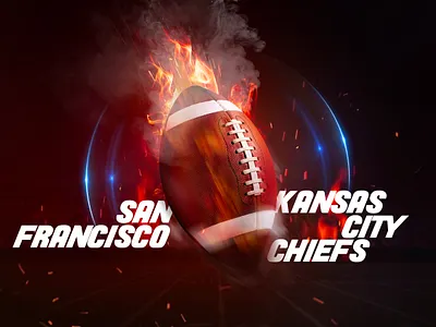 super bowl art black dark design effect kansascity manipulation nhl sanfrancisco superbowl