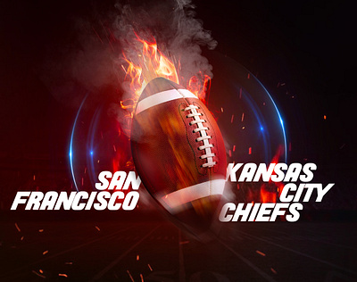 super bowl art black dark design effect kansascity manipulation nhl sanfrancisco superbowl