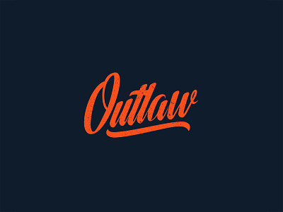 Outlaw art brand identity branding calligraphy clean custom graphic design grunge illustration ipadpro lettering logo logo design logomark logotype minimal procreate texture ui vector