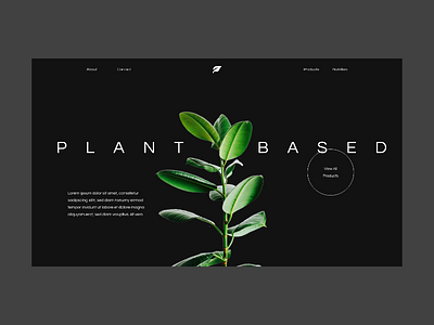 Environment Dark Mode Desktop Concept adobe xd concept dark dark mode dark theme design environment idea nature plant based ui ux vegan